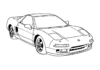 Honda Acura NSX Honda Acura NSX kolorowanka do drukowania