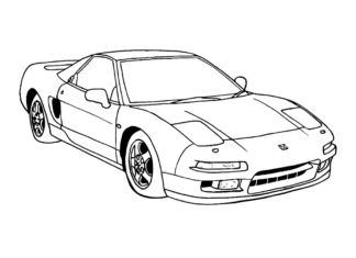 Honda Acura NSX Honda Acura NSX kolorowanka do drukowania