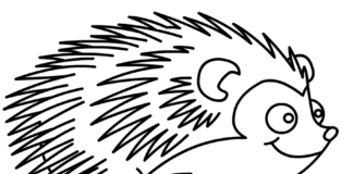 Jeż z bajki Jeż z bajki kolorowanka do drukowania