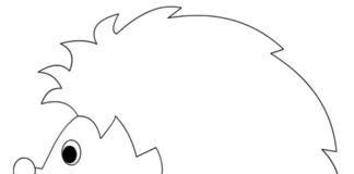 Narysowany jeż Narysowany jeż kolorowanka do drukowania