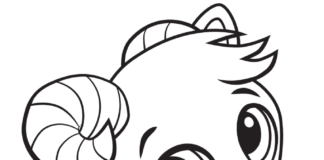 Słodka kózka Słodka kózka kolorowanka do drukowania