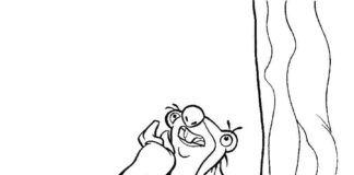 Leniwiec Sid Leniwiec Sid kolorowanka do drukowania