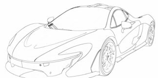 Mclaren P1 obrazek do drukowania