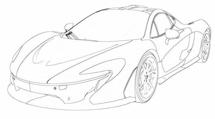 Mclaren P1 obrazek do drukowania