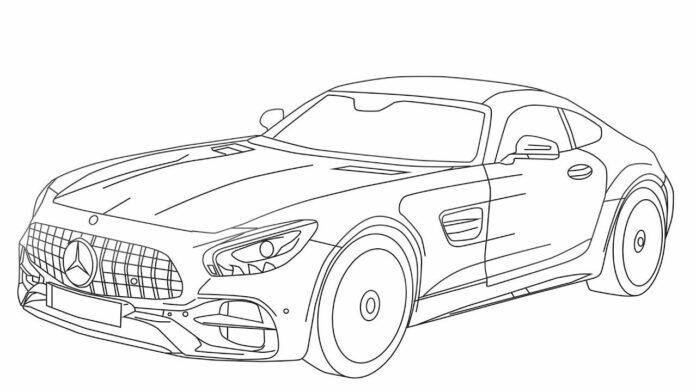 Mercedes Amg Gt obrazek do drukowania