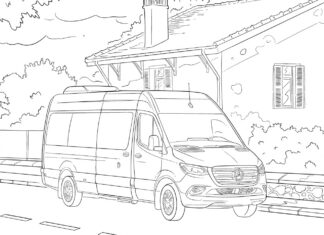 Mercedes Sprinter obrazek do drukowania