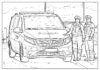 Mercedes Policyjny Mercedes policyjny obrazek do drukowania