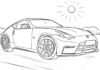 Nissan 370 Z kolorowanka do drukowania
