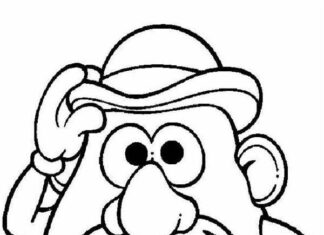 Pan ziemniak kolorowanka do drukowania