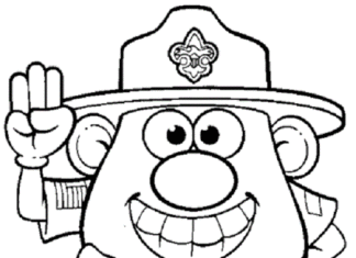 Pan ziemniak dla dzieci kolorowanka do drukowania