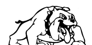 Pies buldog Pies buldog kolorowanka do drukowania