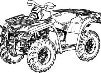 Quad Atv Quad Atv kolorowanka do drukowania