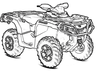 Quad terenowy Quad terenowy kolorowanka do drukowania