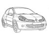 Renault Clio kolorowanka do drukowania