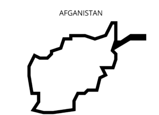 Afganistan mapa afganistan mapa kolorowanka do drukowania