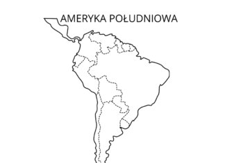 Ameryka Południowa mapa ameryka południowa mapa kolorowanka do drukowania