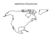 ameryka północna mapa kolorowanka do drukowania
