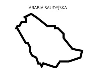 Arabia Saudyjska mapa arabia saudyjska mapa kolorowanka do drukowania