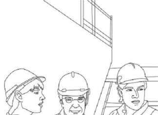 Architekt i inżynier architekt i inżynier kolorowanka do drukowania