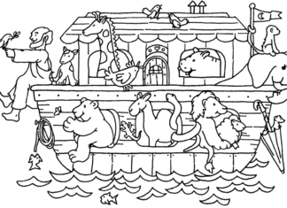Arka Noego arka noego kolorowanka do drukowania