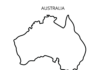 Australia mapa australia mapa kolorowanka do drukowania