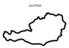 austria mapa kolorowanka do drukowania