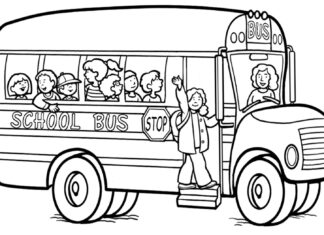 Autobus angielski kolorowanka do drukowania