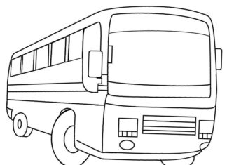 autobus miejski obrazek do drukowania