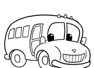 autobus ogórek obrazek do drukowania