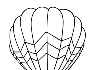 Balon z koszem balon z koszem kolorowanka do drukowania