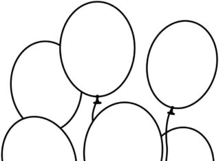 balony kolorowanka do drukowania