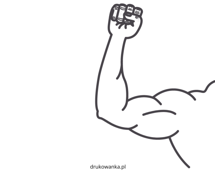 biceps kolorowanka do drukowania