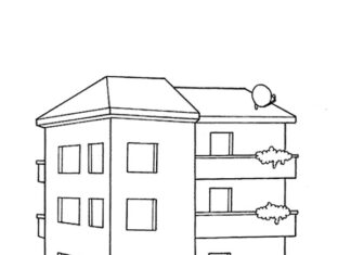 Blok w mieście blok w mieście kolorowanka do drukowania