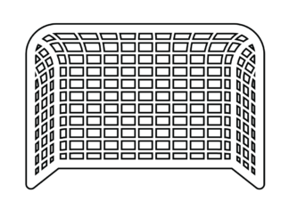 bramka do piłki ręcznej kolorowanka do drukowania