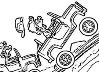 buggy wyścigi kolorowanka do drukowania