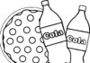 Butelka coli Butelka coli kolorowanka do drukowania