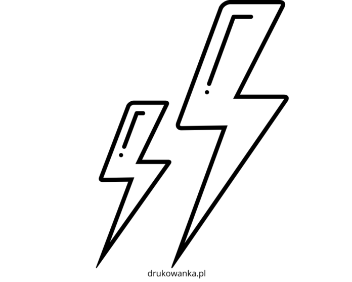 błyskawice kolorowanka do drukowania