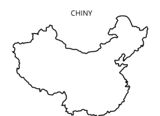 Chiny mapa chiny mapa kolorowanka do drukowania
