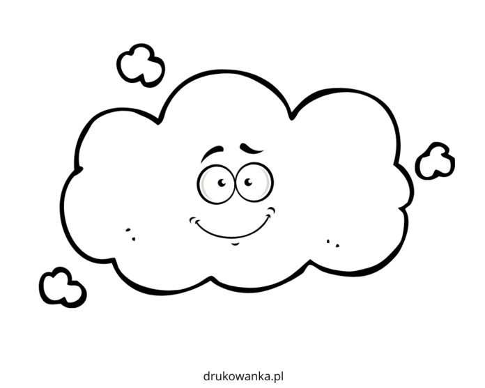 chmura dla dzieci kolorowanka do drukowania