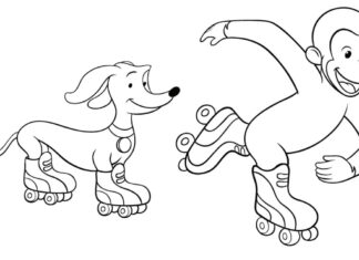 Ciekawski George ciekawski george kolorowanka do drukowania