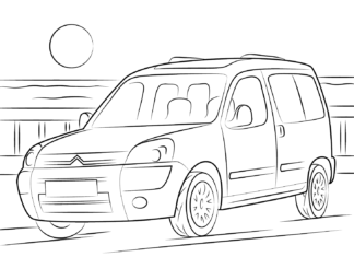 citroen berlingo kolorowanka do drukowania