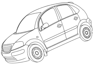 citroen c3 kolorowanka do drukowania