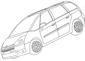 citroen c4 xara picasso kolorowanka do drukowania