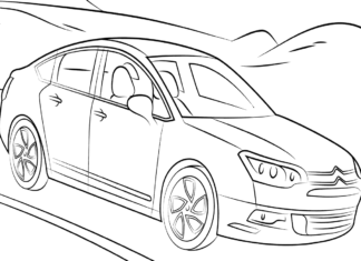 citroen c5 kolorowanka do drukowania