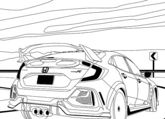 Civic honda po tuningu civin honda po tuningu kolorowanka do drukowania