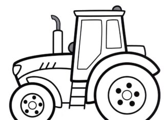 Ciągnik do kolorowania ciągnik do kolorowania kolorowanka do drukowania