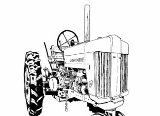 Ciągnik siodłowy ciągnik siodłowy kolorowanka do drukowania