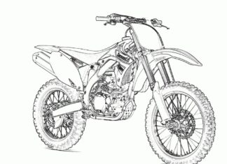 Cross Kawasaki cross kawasaki kolorowanka do drukowania