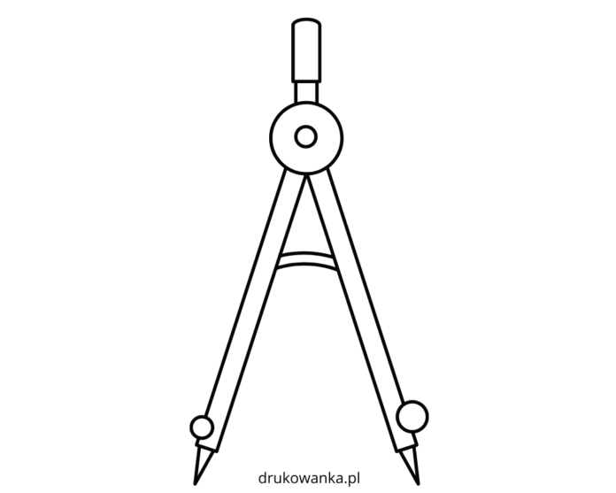 cyrkiel na lekcję matematyki kolorowanka do drukowania