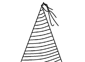 Czapka karnawałowa obrazek do drukowania